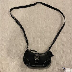 Coach Black Leather Crossbody Bag
